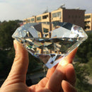 Transparent Multi-Faceted Crystal Diamond, 80mm Clear Crystal Glass Diamond
