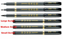 3pcs Lot Chinese Japanese Calligraphy Brush Pen Set Size S M L
