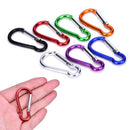 5Pcs Strong Metal Carabiner Clip Snap Spring Loaded Climbing Karabiner D Hook WM