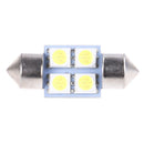 10Pcs 5050 31mm 4smd led white light car interior dome festoon bulbs DC12v BX