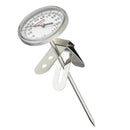 Stainless Coffee Frothing Milk Latte Jug with Scale + Frothing Thermometer