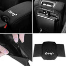 Soft Auto Car Leather Armrest Pad Center Console Box Cover Cushion For Jeep KRP