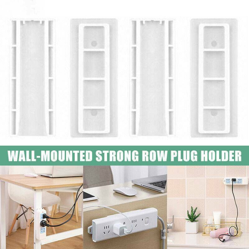 1 Set Wall Hanging Patch Panel Wall Storage Plug Extension Socket Holder US.