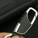 Men's Fashion Metal Leather Auto Keyring Keychain Key Chain Ring Keyfob Hot