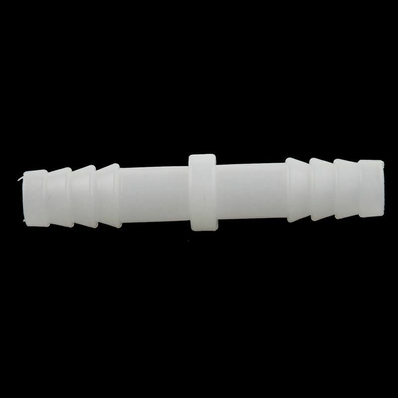 2 pcs. Aquarium straight connector 8mm diameter for air line tube, white J9I3