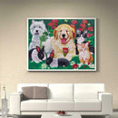 5D DIY Special Shaped Diamond Painting Cats Dogs Cross Stitch Embroidery