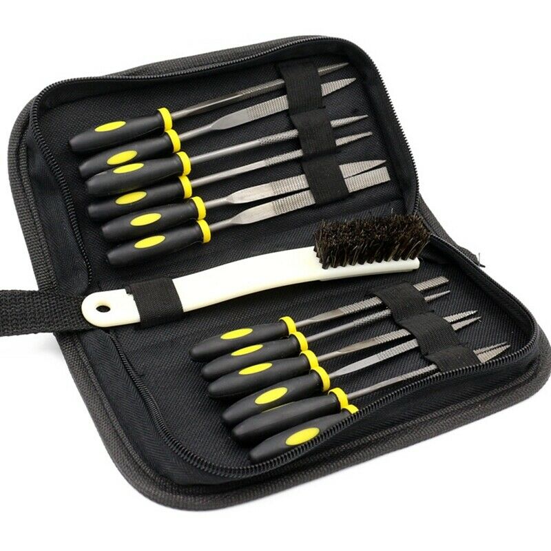 15 Pcs Tools Set Mini Rasp Diamond File Wood Grinding Tool Kit Hand File Se Y8O6