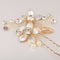 Crystal Pearls Floral Vine Hair Pin Clip Wedding Bride Girls Prom Accessory