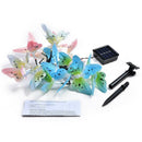 Solar Powered 12LED Butterfly Fairy String Light Lamp Outdoor Garden Decoration
