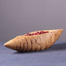 Modern Natural Bamboo Root Fruit Plate Snacks Melon Seeds Seed Plate Househ