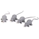 12 Plastic Mini Rats Mouse Animal Halloween Fancy Dress Props Toys Party Bag