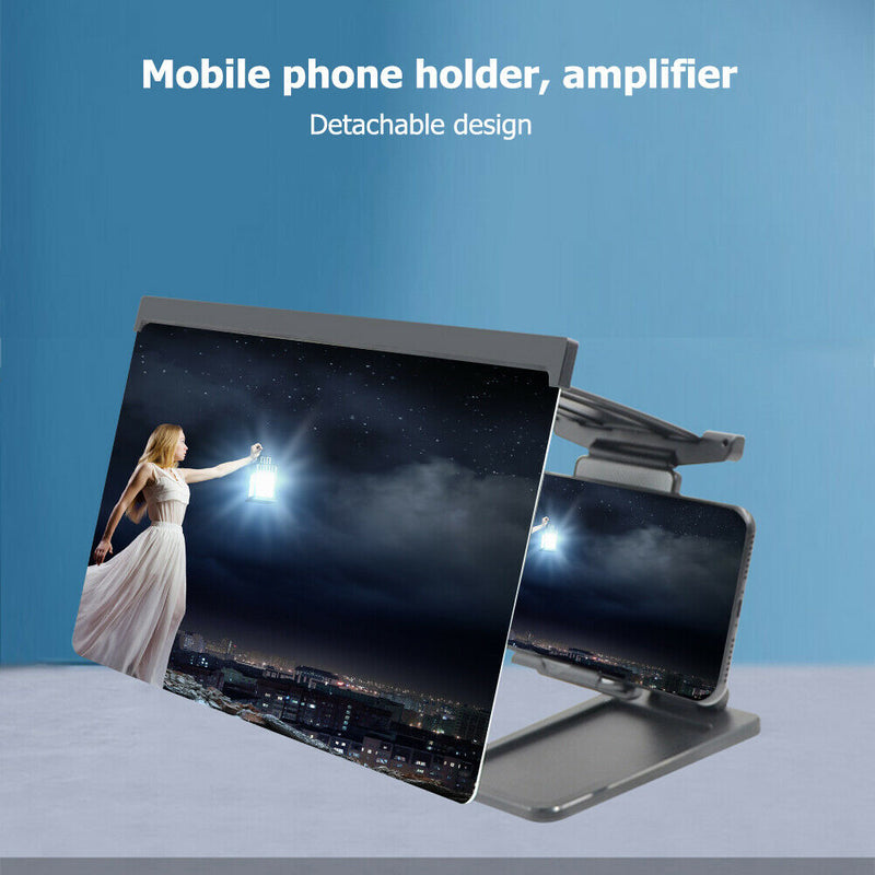 12 inch Mobile Phone Screen Amplifier Stand Video Enlarged Magnifier Holder