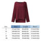 Women T-Shirt Long Sleeve Solid Cotton And Linen Ladies Tops (Wine Red L) A