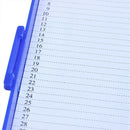 Plastic 50-Place Microslide Slide Microscope Box,blue J5S3