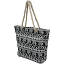 Women Casual canvas large capacity shoulder bagï¼ˆBlack Elephantï¼‰