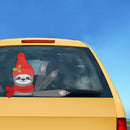Cute Sloth Christmas Car Rear Windshield Wiper Stickers Auto Styling Decals