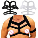 2/pack Sexy Men Stretch Chest Strap Body Harness Bandage Clubwear Costume