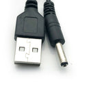 USB2.0 To DC3.5mm Charging Cable 5V Power Cable DC Charging Cable 50cm-black
