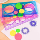 Plastic Spirograph Geometric Ruler Stencil Spiral Students Drawing Toys Gift 1x