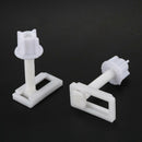 2pcs DIY Plastic Toilet Seat Screws Fixings Fit Toilet Seats Hinges Repair  N6O6