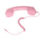 3.5mm Mic Retro Cell Telephone Handset Phone Classic Receiver Pink+Blue