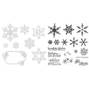 Snowflake Series Cutting Die Transparent Seal Stencils (ST0351A1+H5890) A