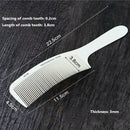 Curved Hair Clipping Cutting Comb Hairdressing Barber Salon Round Top Comb