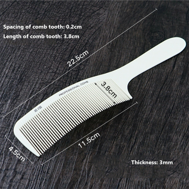 Curved Hair Clipping Cutting Comb Hairdressing Barber Salon Round Top Comb