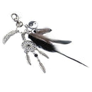 Dreamcatcher Keyring Bag Charm Fashion Boho Jewelry Feather Keychain Black G6J5