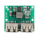 HW-681 DC-DC Step Down Power Module Dual USB 5V 3A Car Charging Buck Board