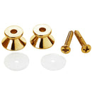 2 x Electric Acoustic Guitar Bass Strap Button Screw Lock Pins Pegs Pads Ho