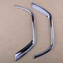 Chrome Front Fog Light Lamp Bumper Cover Trim  fit for Jeep Compass 2017-2018 Hf