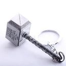Marvel The Avengers Thor Thor's Hammer Mjolnir Pewter Metal Keyring KeyChain M&O
