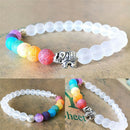 7  Elephant Charm Beaded Bracelet Mala Beads Yoga Energy Bracelet Jewelry3c