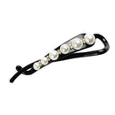 Black White Pearls Bow Banana Hair Clip Diamond Ponytail Holder Hair Clip