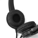 Black Stereo PC USB Headsets Noise Cancelling Headphone Earphone with Mic for