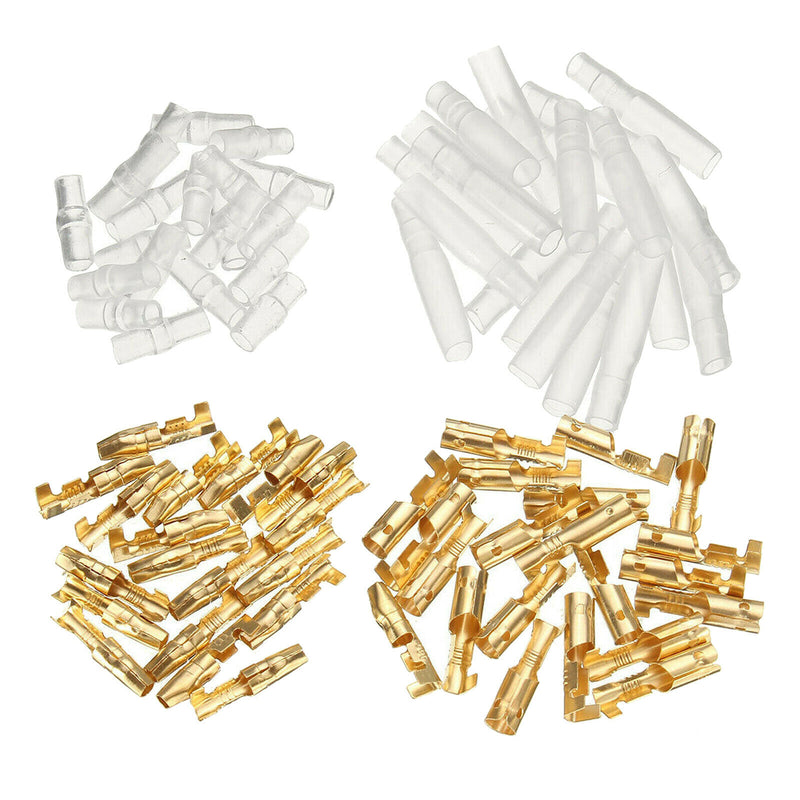 200x Car Motorcycle Waterproof Electrical 4mm Wire Connector for Truck Bike