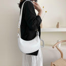 Retro PU Leather Messenger Bag Women Casual Shoulder Handbags Purse (White)