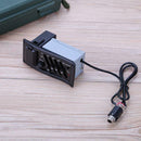 New 4 Band Acoustic Guitar Preamp Amplifier EQ 7545R Pickup 6.5MM Output