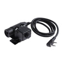 U94 PTT Headset Military Adapter Cable for Kenwood Baofeng Walkie Talkie Radio