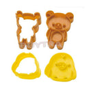 Adorable 2X chicken bear sushi mold rice mould egg soap chocolate maker DIY 3C