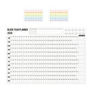 2020 Year Planner Paper Daily Plan Wall Calendar Stickers for Office School Intr