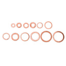 280pcs Solid Copper Washer Flat Ring Gasket Sump Plug Oil Seal Fittings