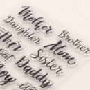 Happy Letter Transparent Silicone Clear Stamp DIY Scrapbook Embossing Card Word