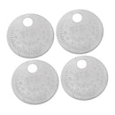 4x Spark Plugs Gapper Round Coins Type 0.5 To 2.4 Mm