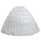 Drawstring Wedding Bridal Petticoat Six Hoops Larges Full White L2E5