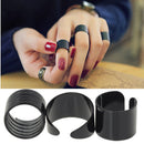 `3PCS Fashion Ring Set Black Stack Plain Above Knuckle Ring Open Band Midi RinES