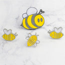 Cute 4PCS Enamel Animal Bee Brooch Pin Shirt Collar Pin Badge Corsage Jewelry MO