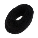 2 Pcs Headdressing Black Elastic Terry Ponytail Holder Hairband for Woman X7G3