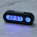 1 Pcs Car Electronic Clock Digital LCD Clock Temperature Auto Thermometer FT